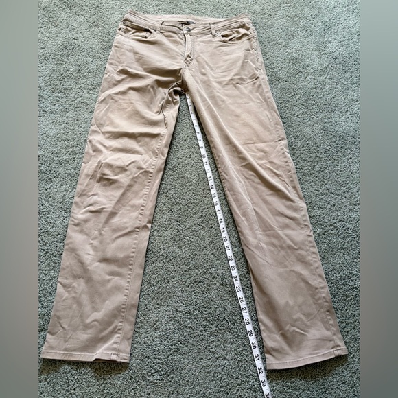 American Eagle Extreme Flex Slim Straight Tan Brown Pants Mens Size 34 Stretch - Picture 4 of 10